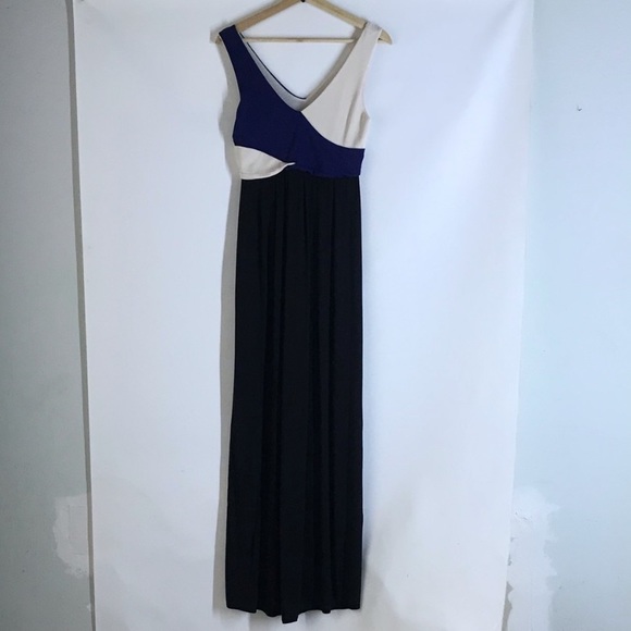 Maeve By Anthropologie Elysian Maxi Color Block Grecian Dress XS - Picture 3 of 11